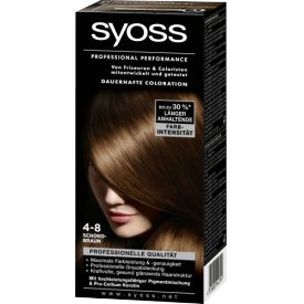 Schwarzkopf Syoss Dauerhafte Haarfabe Coloration  4-8 Schokobraun Stufe 3