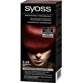 Schwarzkopf Syoss Dauerhafte Haarfabe Coloration Professional Performance 5-29 intensives Rot Stuf