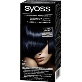 Syoss Dauerhafte Haarfabe Coloration Professional Performance  1-4 Blauschwarz Stufe 3