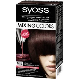 Schwarzkopf Syoss Dauerhafte Haarfabe Coloration Professional Performance  3-12 Amaretto-Dunkelbra