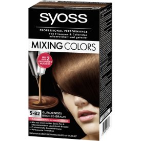 Syoss Dauerhafte Haarfabe Coloration Mixing Colors 5-82 Glänzendes Bronze-Braun