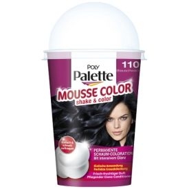 Poly Palette Dauerhafte Haarfarbe Permanente Schaum-Coloration Mousse Color 110 Blauschwarz