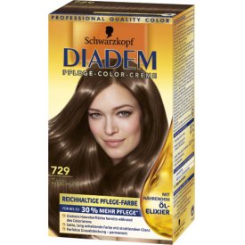 Diadem Dauerhafte Haarfarbe Pflege Color Creme 729 Mandelbraun