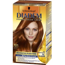 Diadem Dauerhafte Haarfarbe Pflege Color Creme   721 Herbstgold