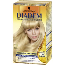 Schwarzkopf Diadem Dauerhafte Haarfarbe Seiden-Color-Creme 711 Hellblond