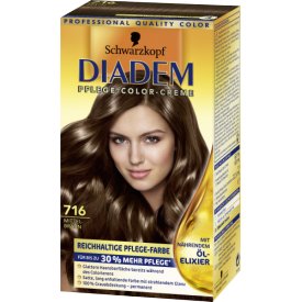 Schwarzkopf Diadem Dauerhafte Haarfarbe Seiden-Color-Creme 716 Mittelbraun