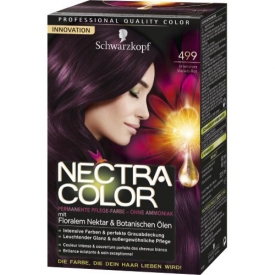 Nectra Color Dauerhafte Haarfarbe Pflege Coloration Violett Rot 499
