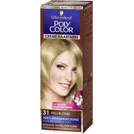 Poly Color Dauerhafte Haarfarbe Creme 31 Hellblond