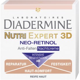 Diadermine  Anti-Falten Nachtpflege Nachtcreme Falten Expert 3D Intense Nutrition Regenerier