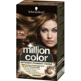 Million Color Dauerhafte Haarfarbe Intensiv-Pigment-Farbe Helles Schokobraun 6-65