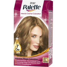 Poly Palette Dauerhafte Haarfarbe Intensive Creme Coloration Caramel Goldblond 546