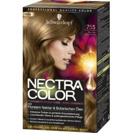 Nectra Color Dauerhafte Haarfarbe Permanente Coloration Dunkel Blond 755