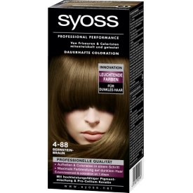 Schwarzkopf Syoss Dauerhafte Haarfabe Coloration 4-88 Bernsteinbraun