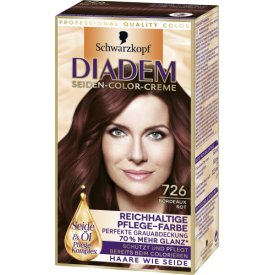Schwarzkopf Diadem Dauerhafte Haarfarbe Seiden-Color-Creme 726 Bordeaux- Rot