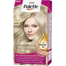Poly Palette Dauerhafte Haarfarbe Intensiv-Creme-Coloration 418 Helles Aschblond