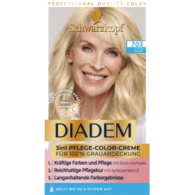 Schwarzkopf Diadem Dauerhafte Haarfarbe Seiden-Color-Creme 703 Platin Blond