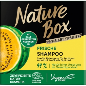 Nature Box Festes Shampoo mit kaltgepresstem Melonen-Öl