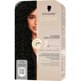 Schwarzkopf CREME SUPREME Haarfarbe 1-0 Tiefes Schwarz