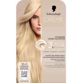 Schwarzkopf CREME SUPREME Haarfarbe 10-0 Ultra-Helles Naturblond