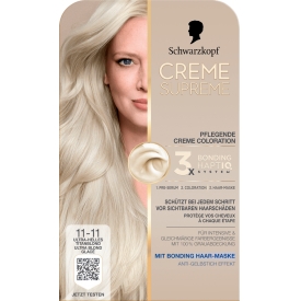 Schwarzkopf CREME SUPREME Haarfarbe 11-11 Ultra-Helles Titanblond