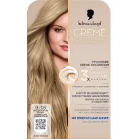 Schwarzkopf CREME SUPREME Haarfarbe 9-16 Helles kühles Blond