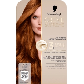 Schwarzkopf CREME SUPREME Haarfarbe 7-7 Dunkles Kupferblond