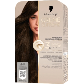 Schwarzkopf CREME SUPREME Haarfarbe 4-0 Natürliches Dunkelbraun