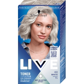 Schwarzkopf LIVE Haartoner T1 Ice White