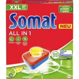 Somat Spülmaschinen Tabs All in 1 Zitrone & Limette 57 Tabs