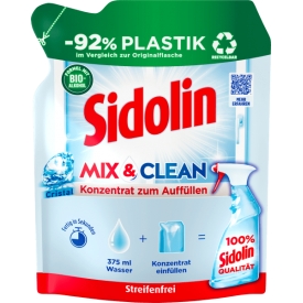 Sidolin Glasreiniger Mix&Clean Cristal Nachfüllpack-Konzentrat