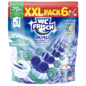 WC Frisch Kraft Aktiv 6x50g  Pack Blauspüler Ozeanfrische