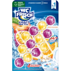 WC Frisch WC Stein Kraft Aktiv Früchtezauber 3x50g