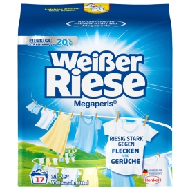 Weißer Riese Vollwaschmittel Megaperls stark gegen Flecken, 17 Wl