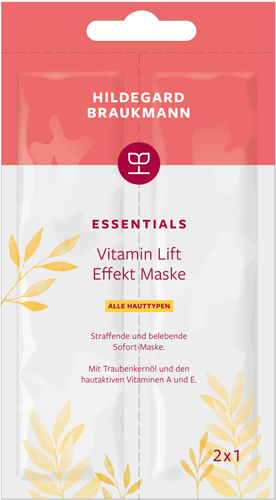Hildegard Braukmann&nbspESSENTIALS Vitamin Lift effekt Maske Sachet 12x14ml
