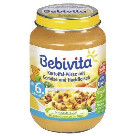 Bebivita Kartoffel - Püree mit Gemüse und Hackfleisch