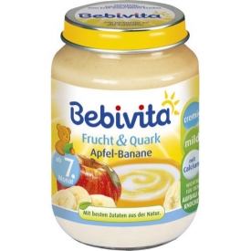 Bebivita Frucht  & Quark Apfel - Banane Babybrei ab dem 7. Monat