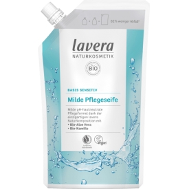 Lavera Nachfüllbeutel basis sensitiv milde Pflegeseife  ph-neutrale mit Bio-Aloe Vera