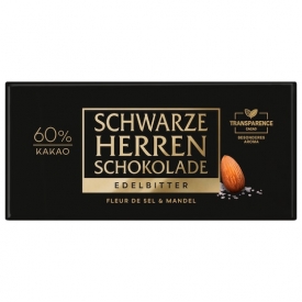 Sarotti Schwarze Herren Schokolade Edelbitter Fleur de Sel & Mandel