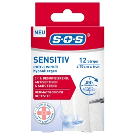 SOS SOS Pflaster Sensitiv 10x6cm