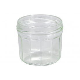 Dosen-zentrale Schraubdeckelglas Facette 240 ml ohne Deckel 82mm TO