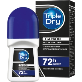 Triple Dry Deo Roll On Antitranspirant Men Carbon