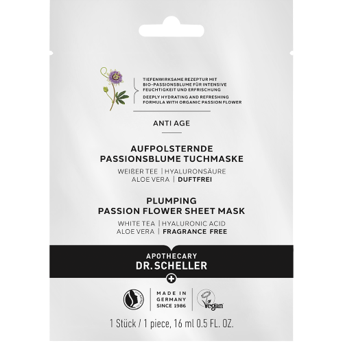Dr Scheller  Aufpolsternde Passionsblume Tuchmaske