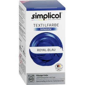 Simplicol Träufelbare Textilfarbe Intensiv, Royal Blau