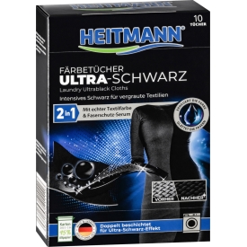 Heitmann Färbetücher Ultra Schwarz 2in1