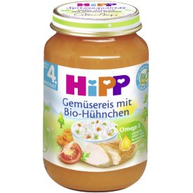 Hipp Gemüsereis mit Bio-Hühnchen