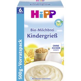 Hipp Bio-Milchbrei Kindergrieß Vorteilspack  ab 6. Monat
