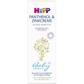 Hipp Babysanft   Panthenol & Zink Creme Wundschutz bei geröteter Haut