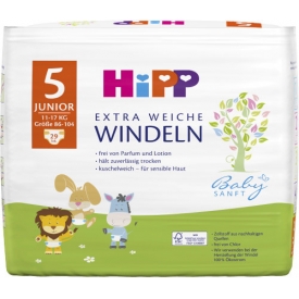 Hipp Babysanft Windeln Gr. 5 Junior, 11-16 kg