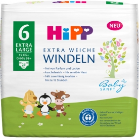 Hipp Babysanft Windeln Gr. 6 Extra Large, +15 kg
