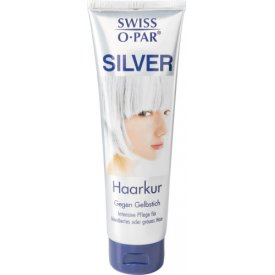 Swiss-o-Par Haarkur Silver gegen Gelbstich, intensive Pflege für blondiertes oder graues Ha